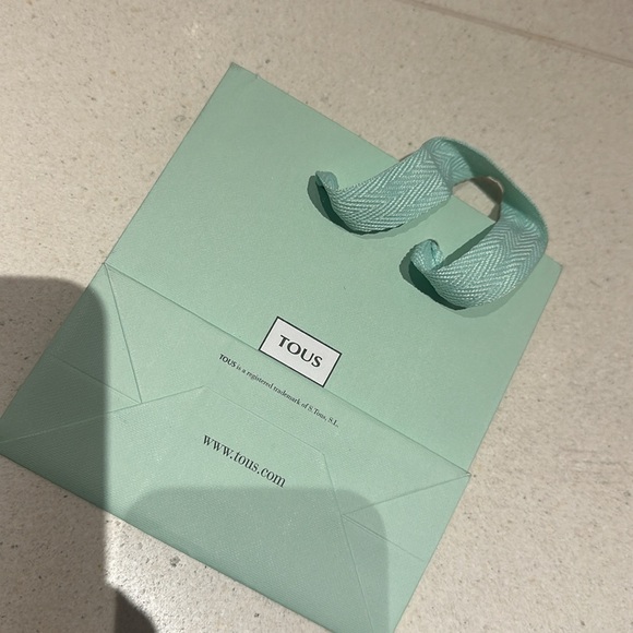 Two Mini Tous paper bags. Mint green. - Picture 6 of 6